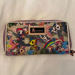 Camo Kawaii Large Zip Around Wallet